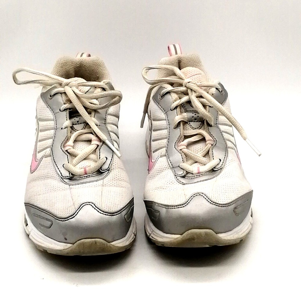 Nike Air Shoes Womens White Pink 8 Walking Sneakers Comfort 315316-161‎